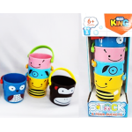 Stack & Pour Buckets Bath Toy - 6 Piece
